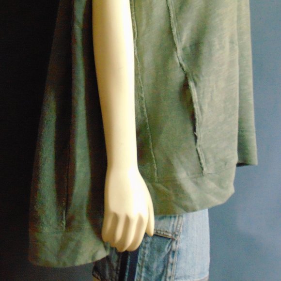 Saturday Sunday Olive Oversized Hoodie Top XS - Picture 4 of 7